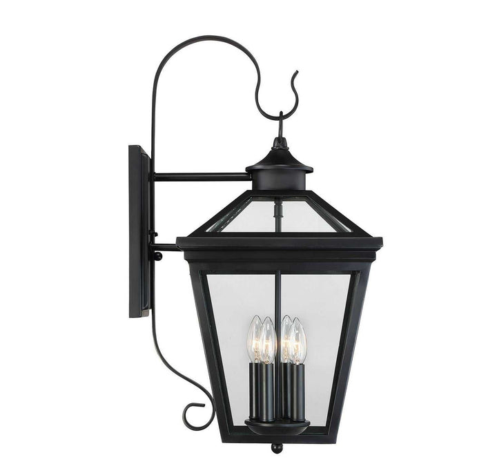 Savoy House - 5-142-BK - Four Light Outdoor Wall Lantern - Ellijay - Black