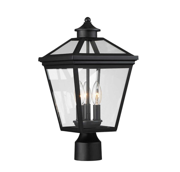 Savoy House - 5-147-BK - Three Light Post Lantern - Ellijay - Black