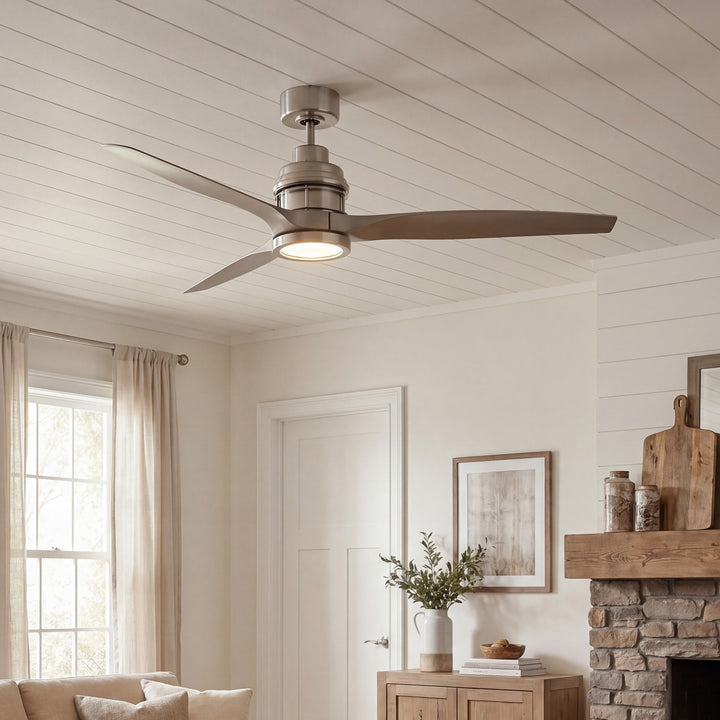 Meridian - M2023BN - 60" Ceiling Fan - La Salle - Brushed Nickel
