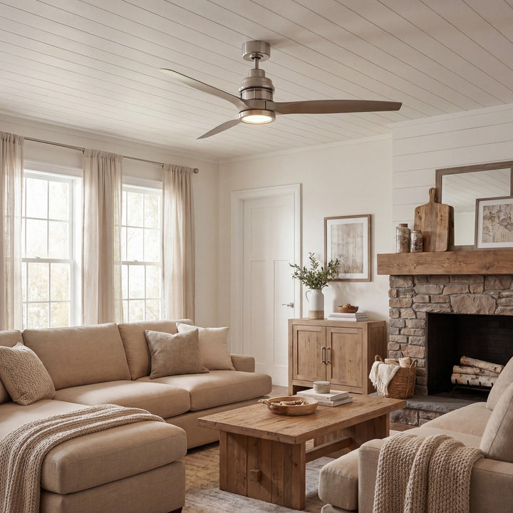 Meridian - M2023BN - 60" Ceiling Fan - La Salle - Brushed Nickel