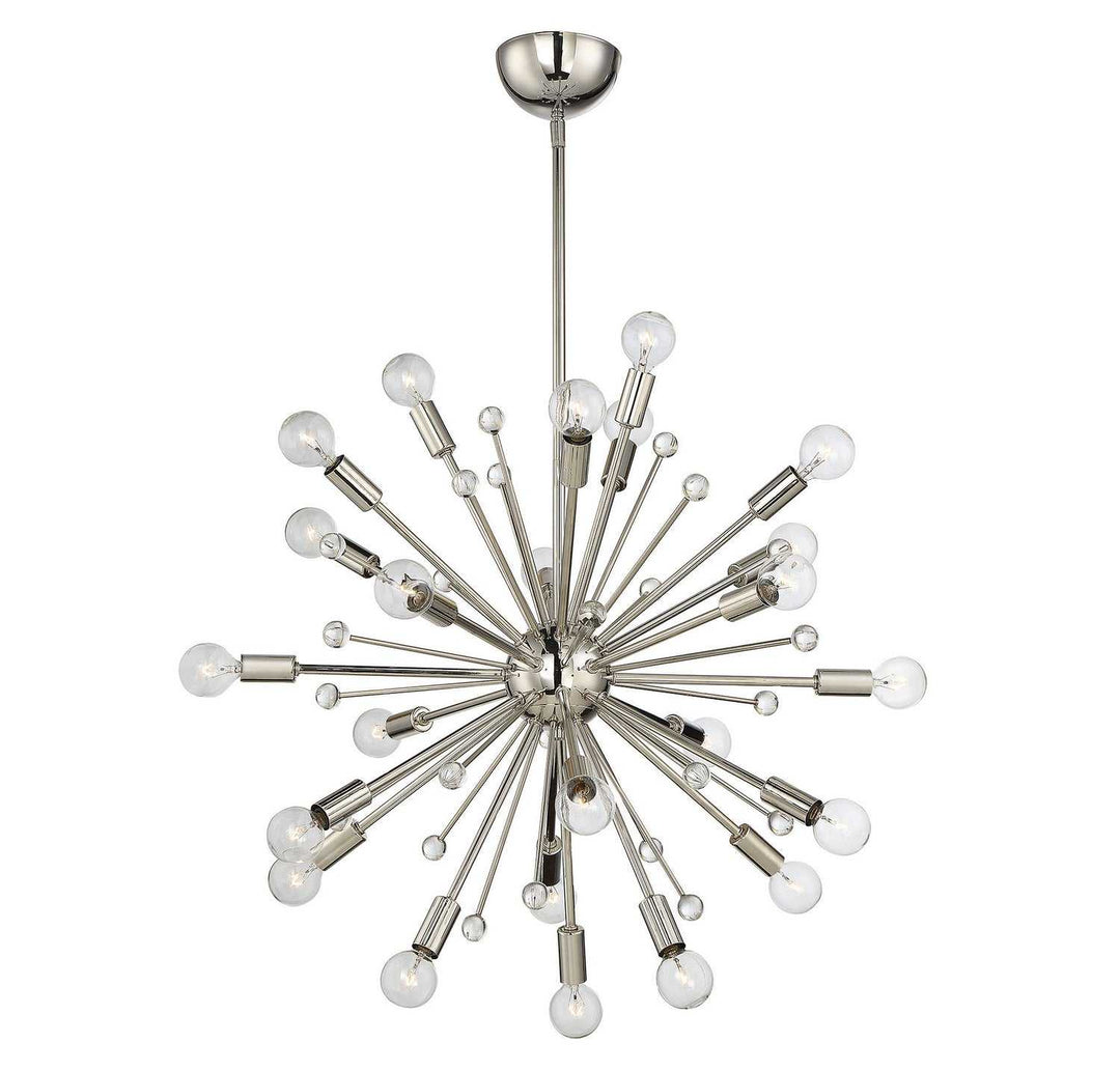 Galea 24 Light Chandelier in Polished Nickel Savoy House