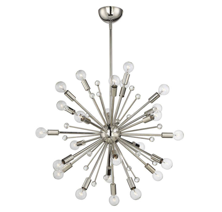 Galea 24 Light Chandelier in Polished Nickel Savoy House