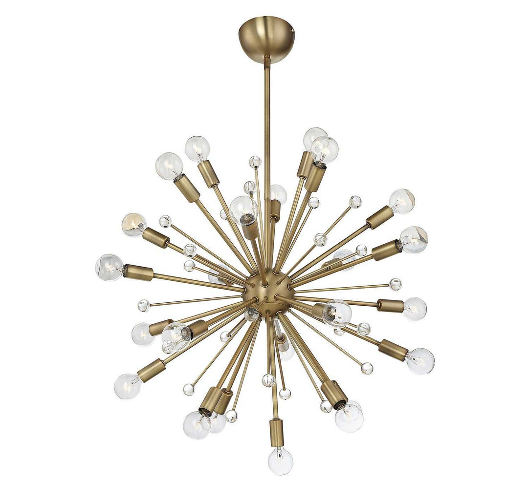 Galea 24 Light Chandelier in Warm Brass Savoy House