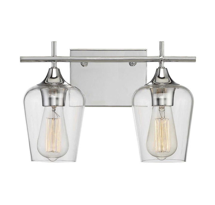 Octave Two Light Bath Bar in Polished Chrome Savoy House