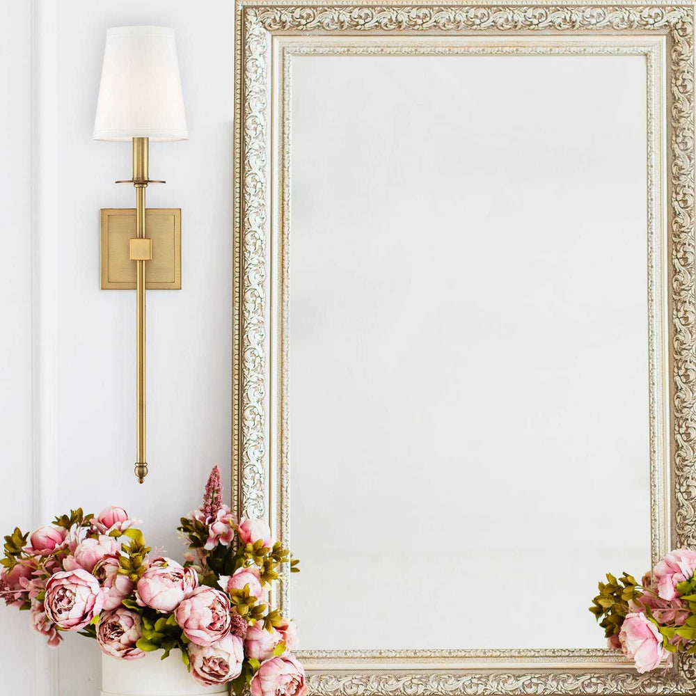 Monroe One Light Wall Sconce in Warm Brass Savoy House