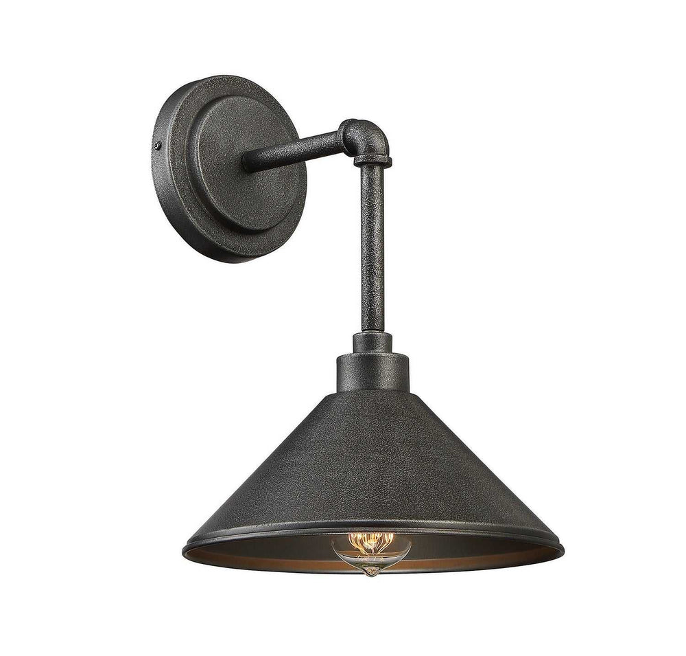 Dansk One Light Wall Sconce in Galvanized Metal Savoy House