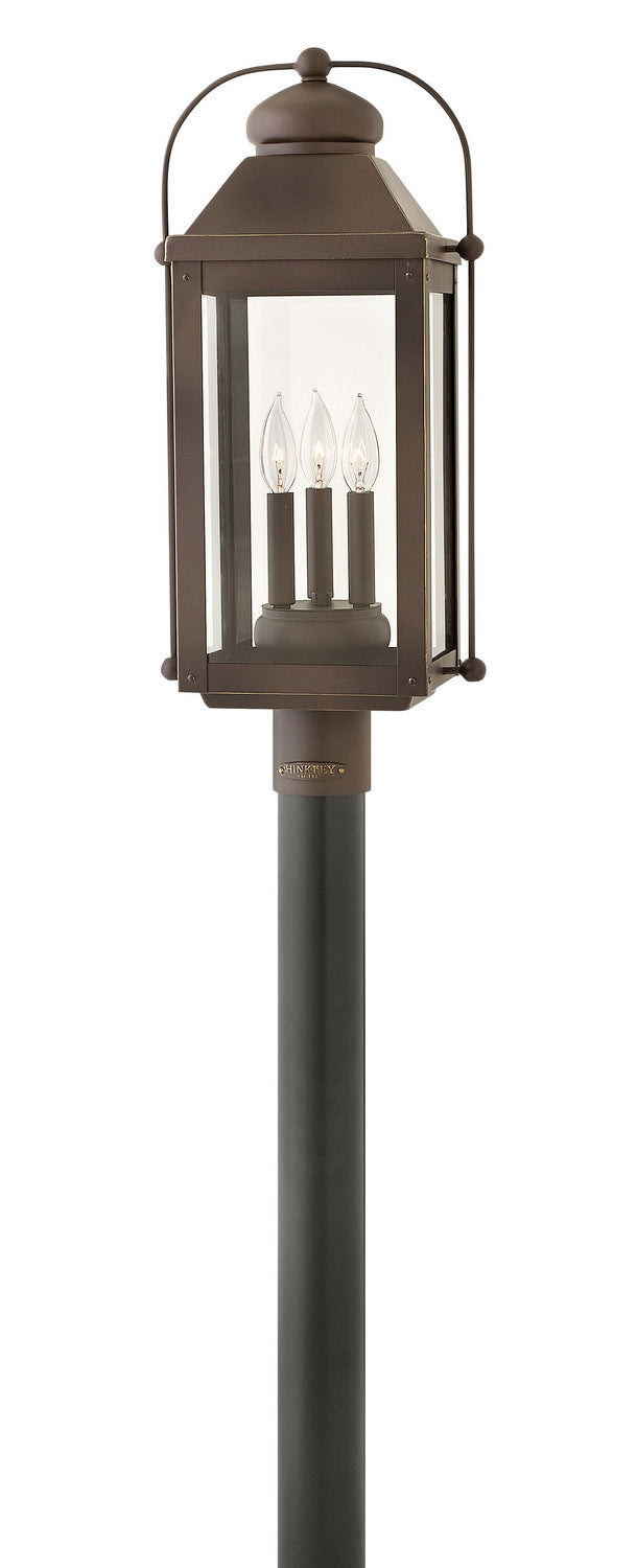 Anchorage LED Post Top or Pier Mount Lantern in Light Oiled Bronze - available from The Lighting Shoppe, trusted by Canadian homeowners