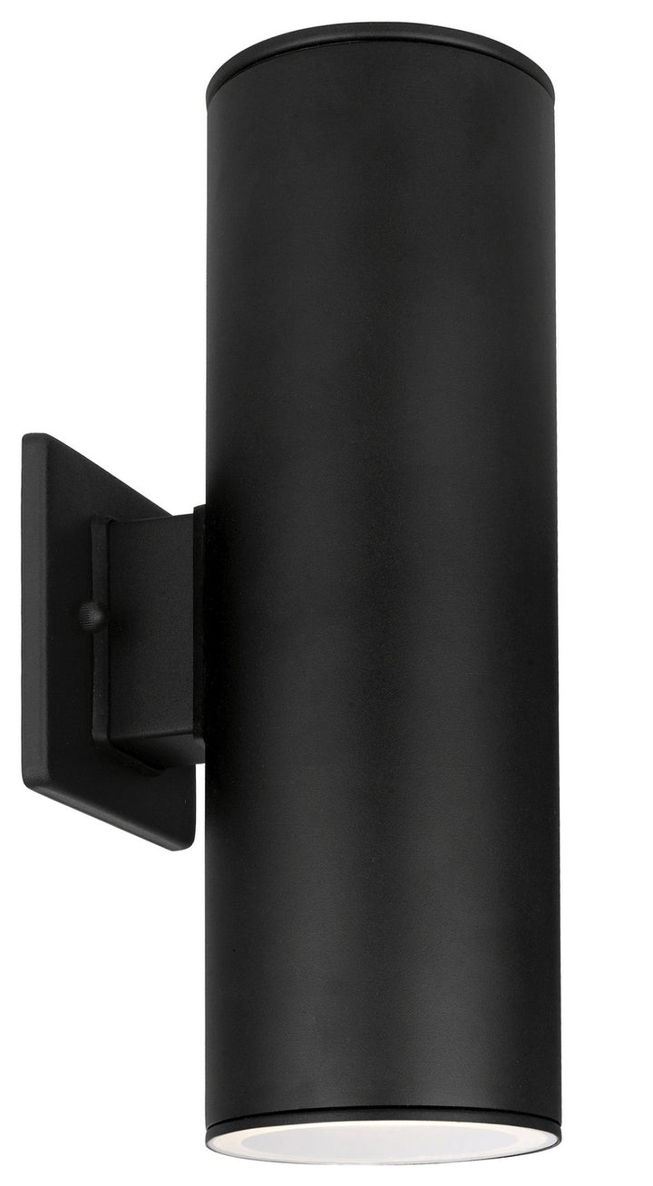 Ascoli Two Light Outdoor Wall Mount in Black - available from The Lighting Shoppe, trusted by Canadian homeowners
