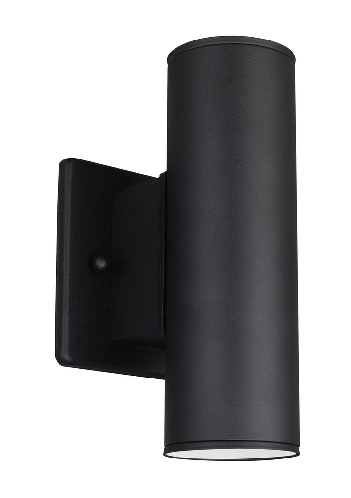Riga Two Light Outdoor Wall Mount in Matte Black - available from The Lighting Shoppe, trusted by Canadian homeowners