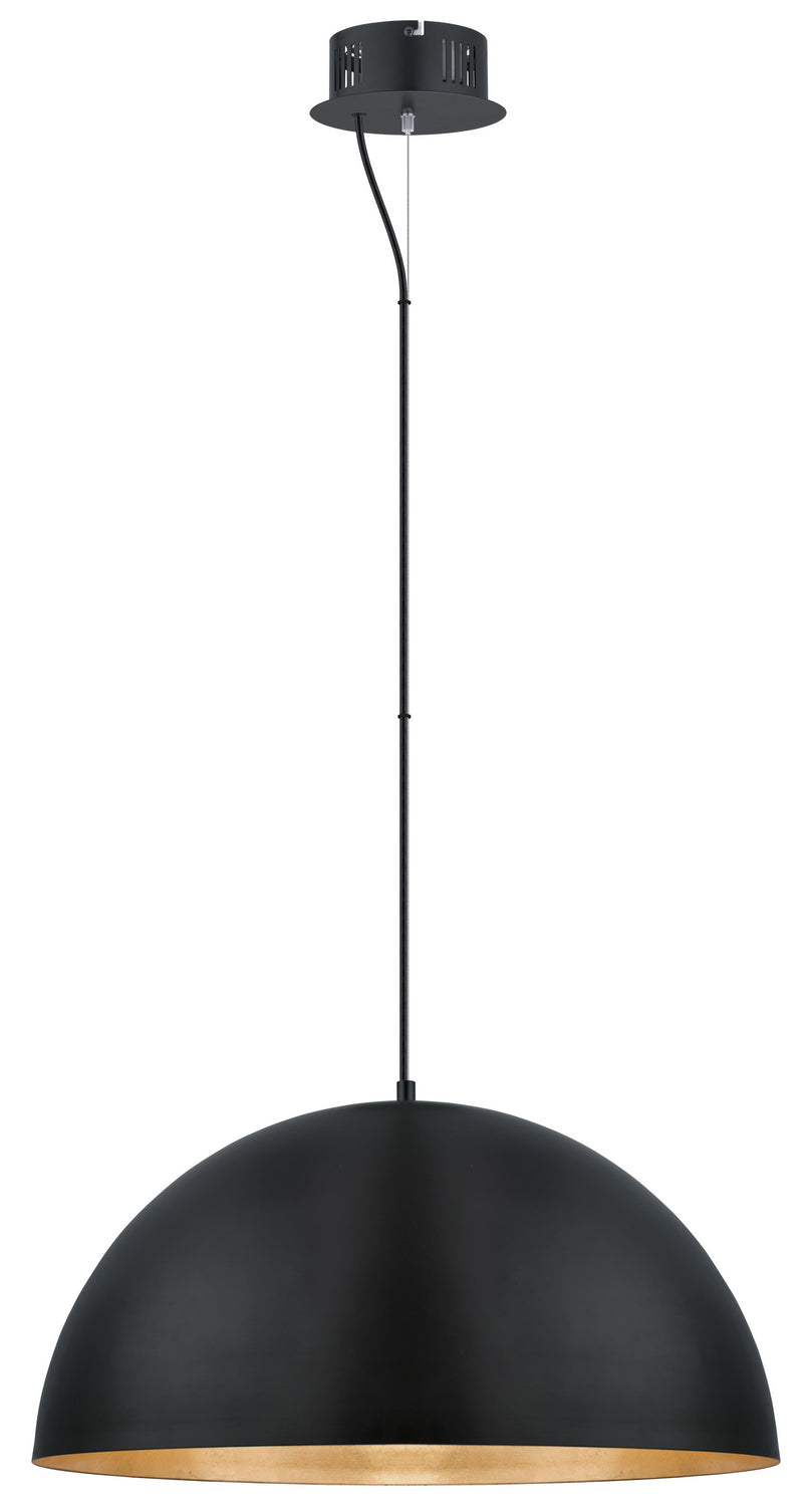 Gaetano LED Pendant in Black/Gold - available from The Lighting Shoppe, trusted by Canadian homeowners