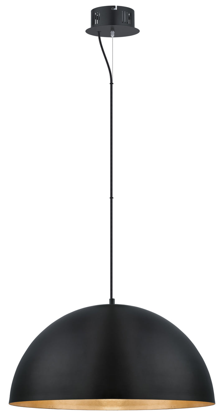 Gaetano LED Pendant in Black/Gold - available from The Lighting Shoppe, trusted by Canadian homeowners