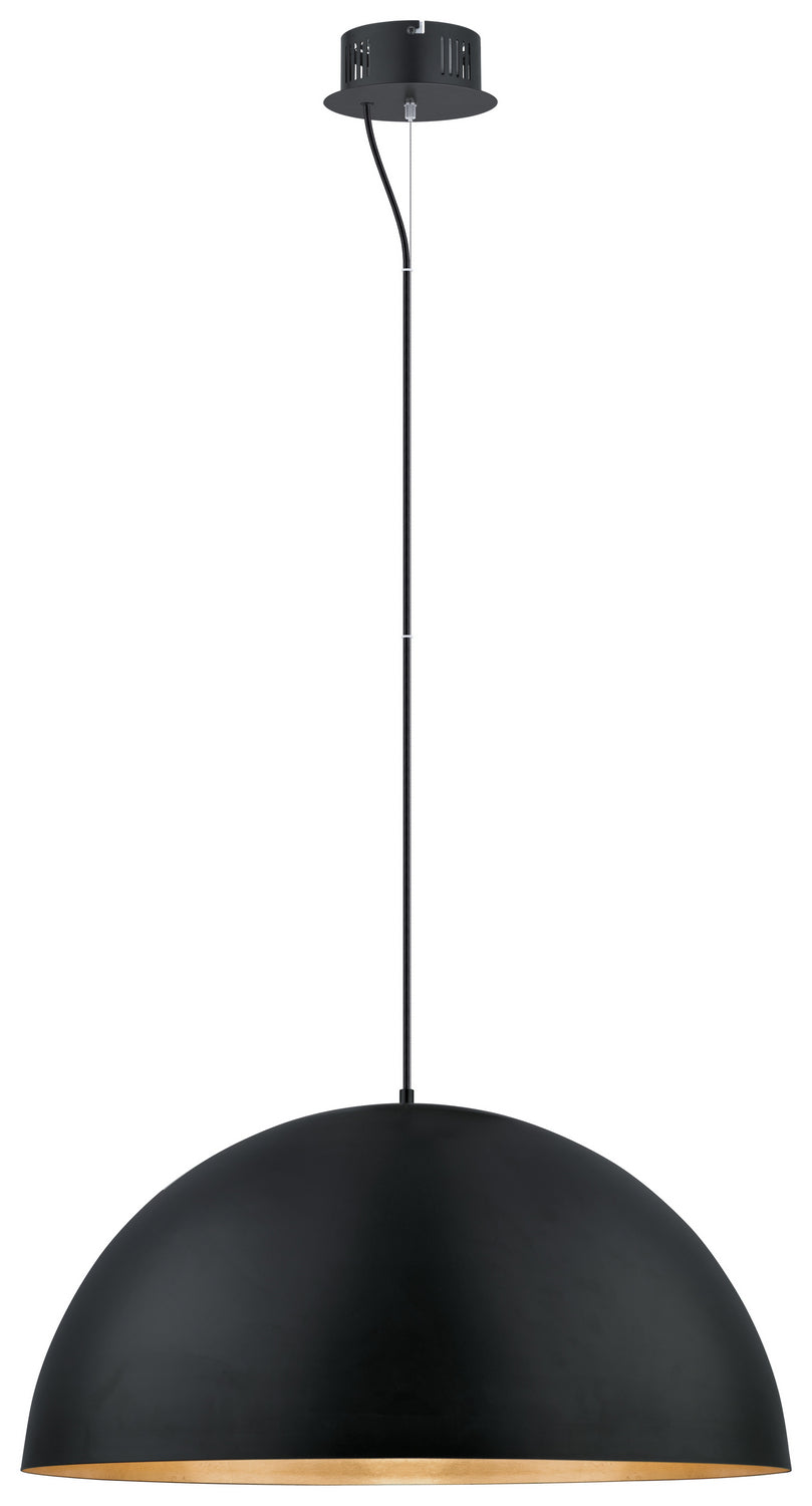Gaetano LED Pendant in Black/Gold - available from The Lighting Shoppe, trusted by Canadian homeowners