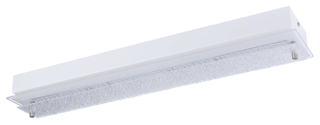 Priola LED Ceiling Mount in White & Matte Nickel - available from The Lighting Shoppe, trusted by Canadian homeowners