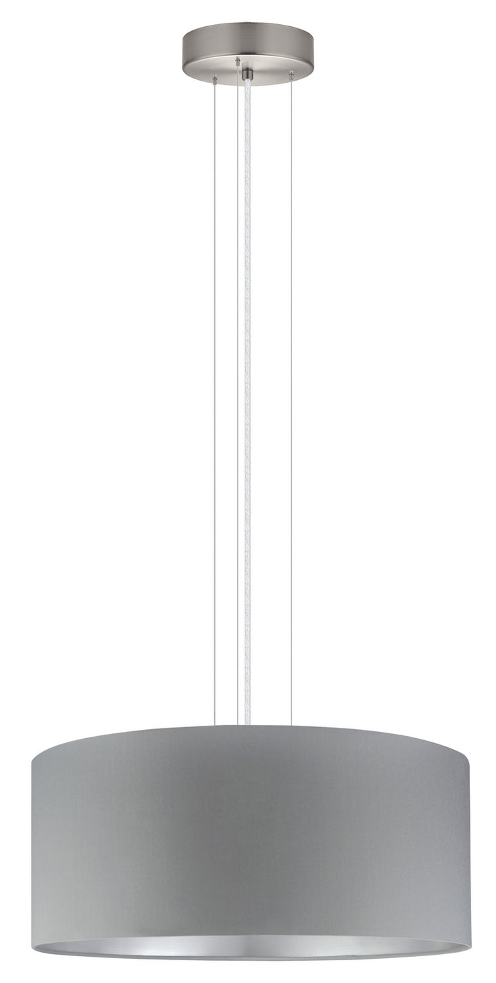 Maserlo Three Light Pendant in Satin Nickel - available from The Lighting Shoppe, trusted by Canadian homeowners