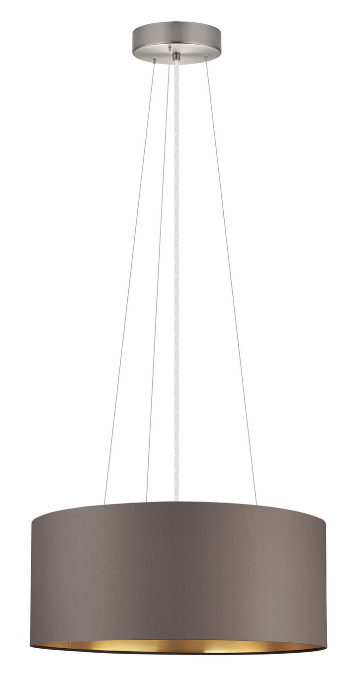 Maserlo Three Light Pendant in Satin Nickel - available from The Lighting Shoppe, trusted by Canadian homeowners