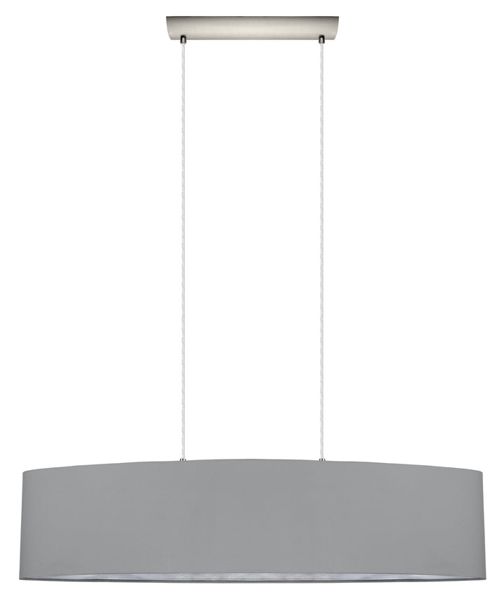 Maserlo Two Light Pendant in Satin Nickel - available from The Lighting Shoppe, trusted by Canadian homeowners