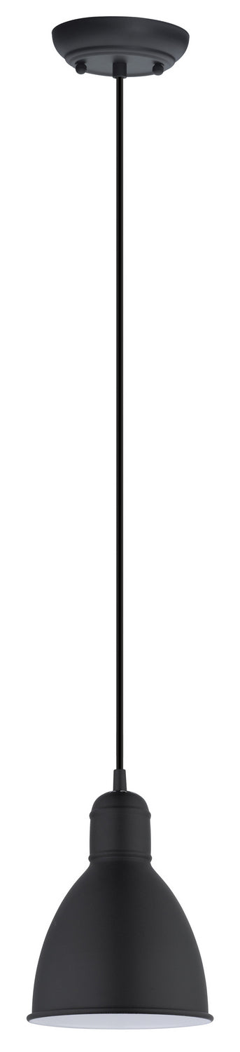 Priddy One Light Pendant in Black - available from The Lighting Shoppe, trusted by Canadian homeowners