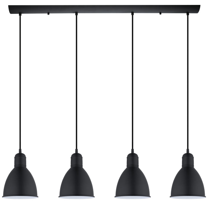 Priddy Four Light Pendant in Black - available from The Lighting Shoppe, trusted by Canadian homeowners