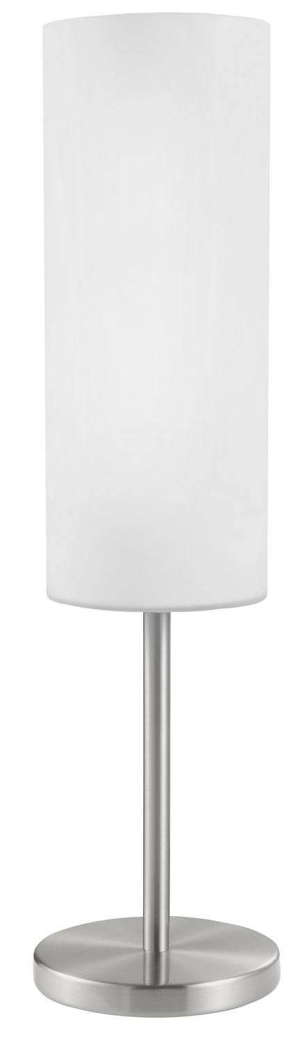 Troy 3 One Light Table Lamp in Matte Nickel - available from The Lighting Shoppe, trusted by Canadian homeowners