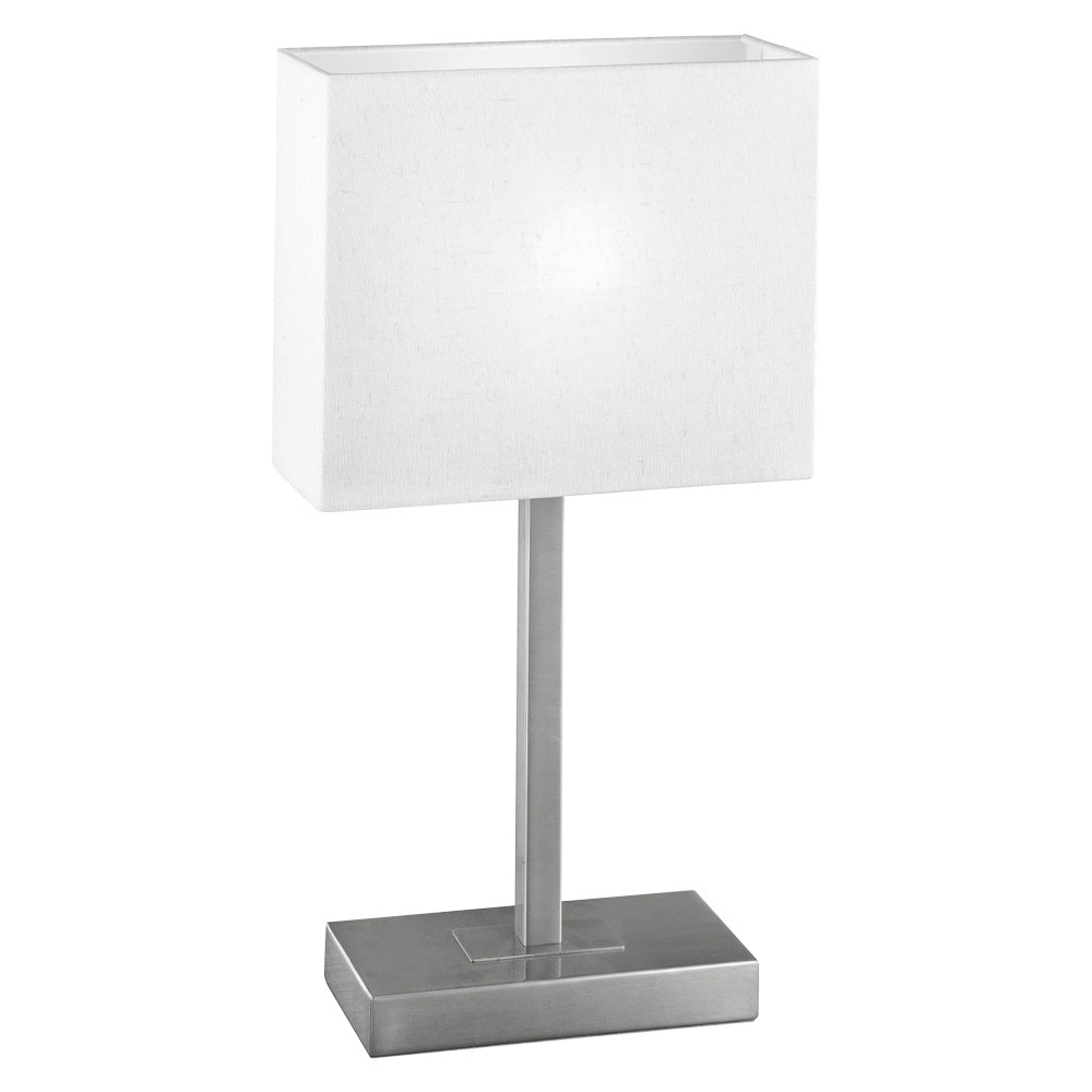 Pueblo 1 One Light Table Lamp in Matte Nickel - available from The Lighting Shoppe, trusted by Canadian homeowners