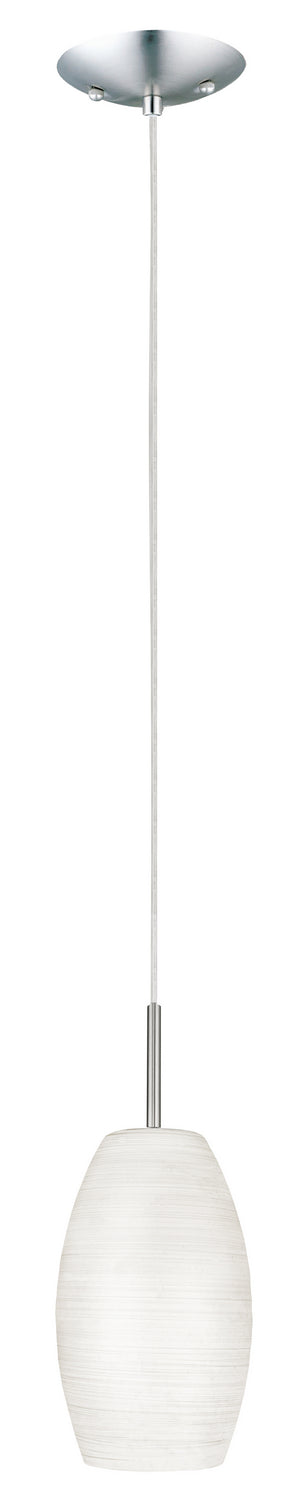 Batista 1 One Light Pendant in Matte Nickel - available from The Lighting Shoppe, trusted by Canadian homeowners