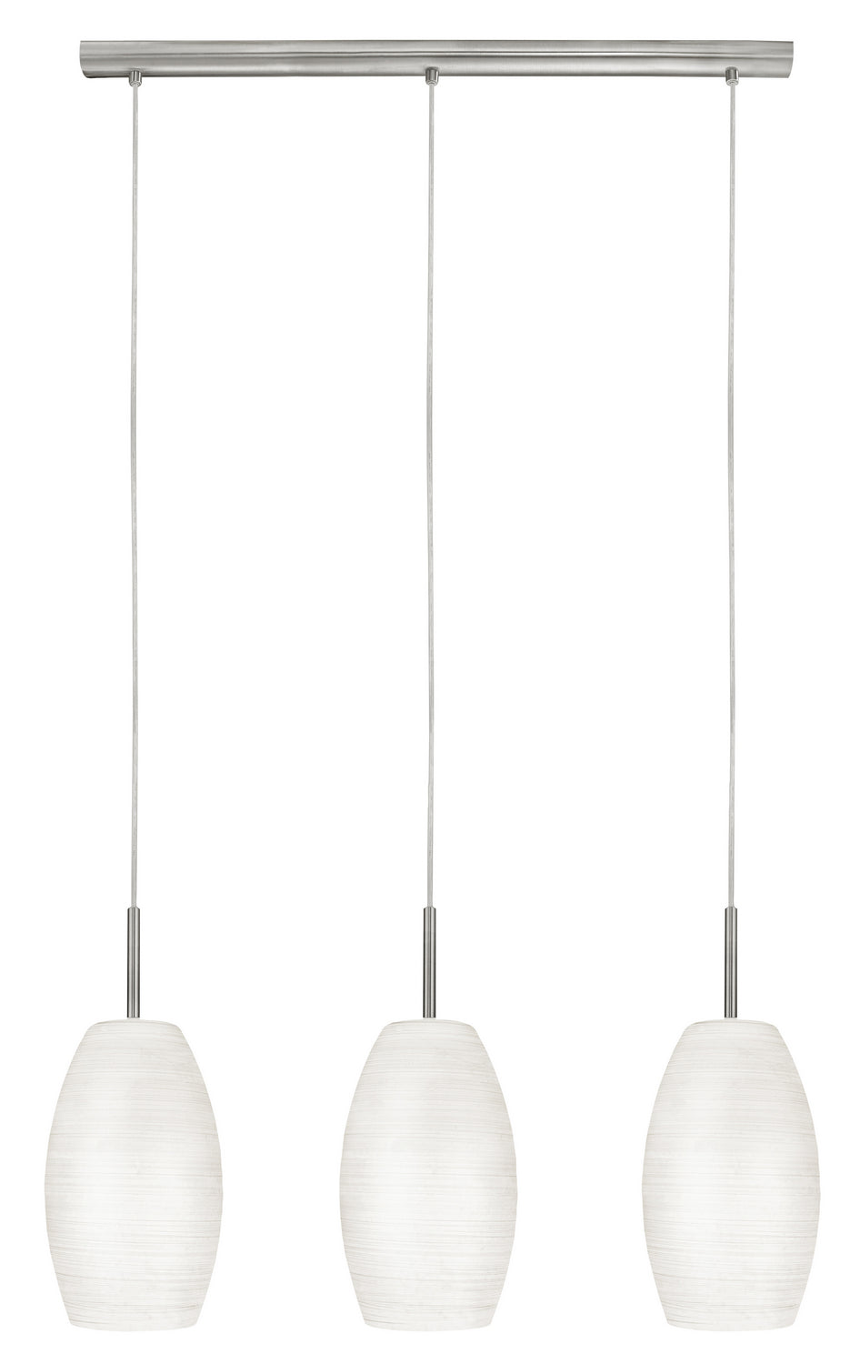 Batista 1 Three Light Pendant in Matte Nickel - available from The Lighting Shoppe, trusted by Canadian homeowners