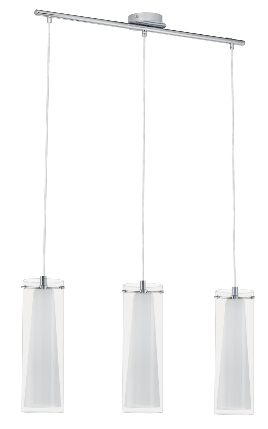 Pinto Three Light Pendant in Chrome - available from The Lighting Shoppe, trusted by Canadian homeowners