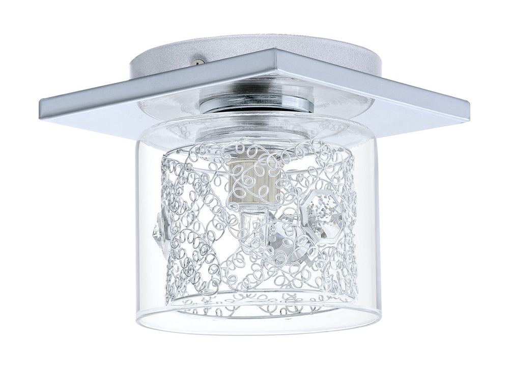 Pianella One Light Ceiling Mount in Chrome - available from The Lighting Shoppe, trusted by Canadian homeowners