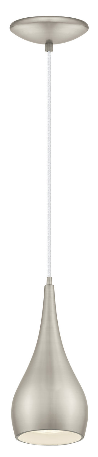 Reale One Light Pendant in Matte Nickel - available from The Lighting Shoppe, trusted by Canadian homeowners