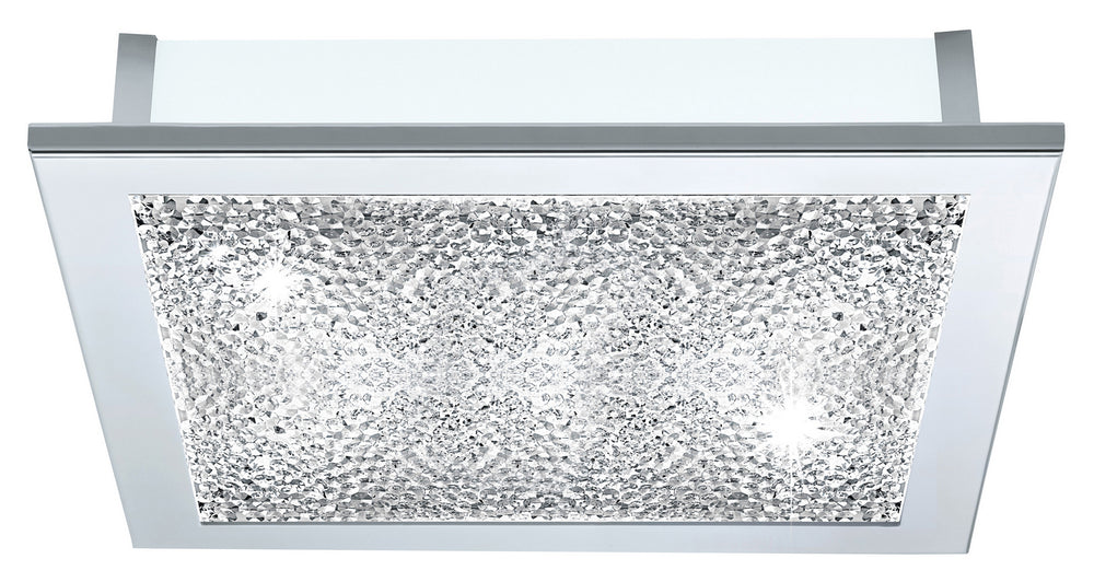 Auriga Crystal Five Light Ceiling Mount in Chrome - available from The Lighting Shoppe, trusted by Canadian homeowners