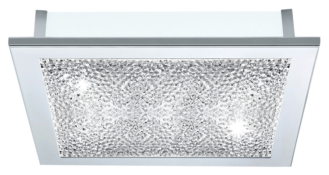 Auriga Crystal Five Light Ceiling Mount in Chrome - available from The Lighting Shoppe, trusted by Canadian homeowners