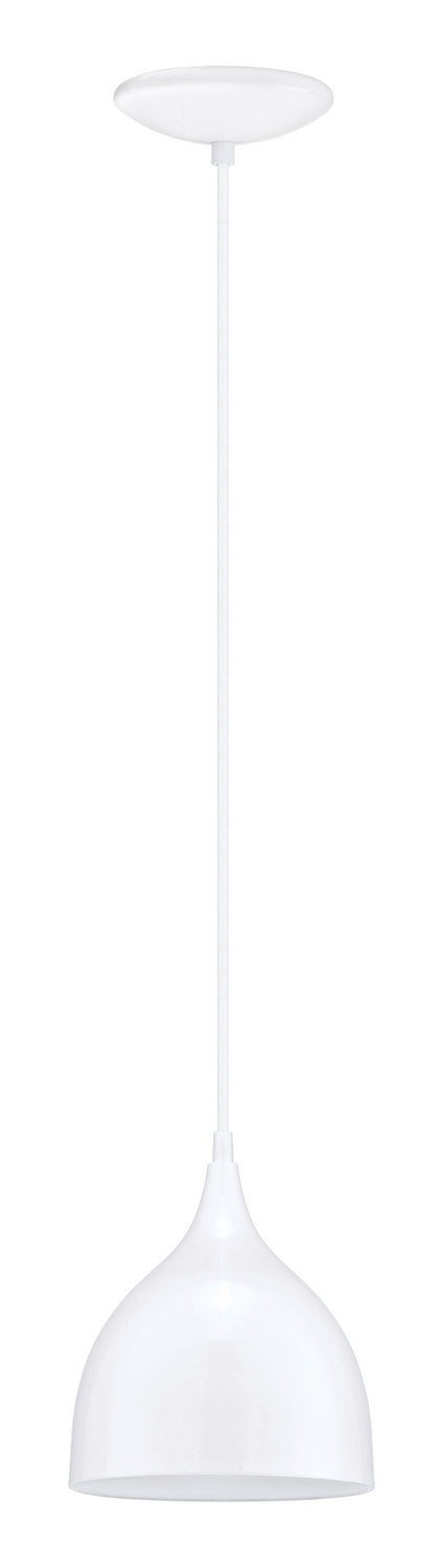 Coretto One Light Pendant in White - available from The Lighting Shoppe, trusted by Canadian homeowners