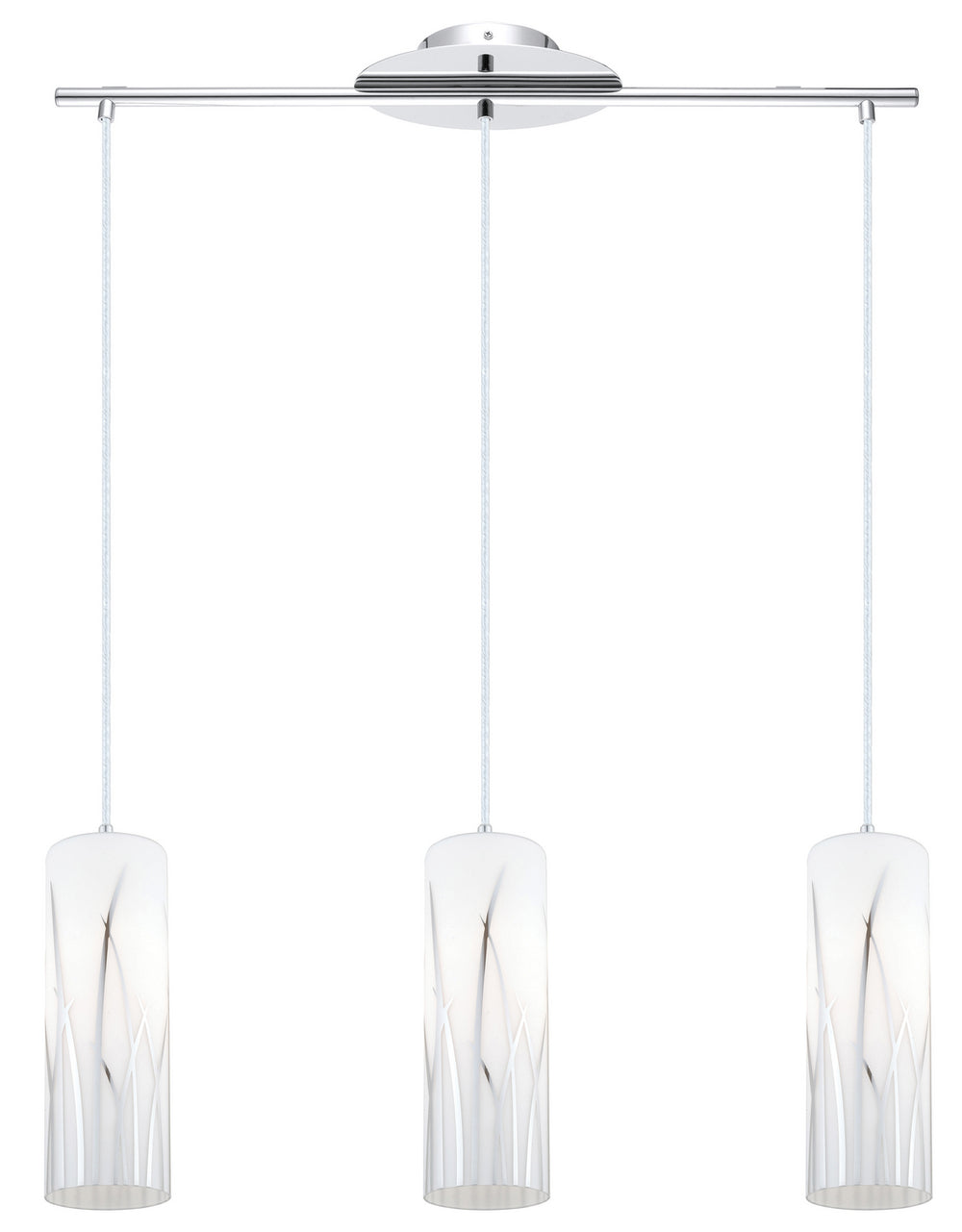 Rivato Three Light Pendant in Chrome - available from The Lighting Shoppe, trusted by Canadian homeowners