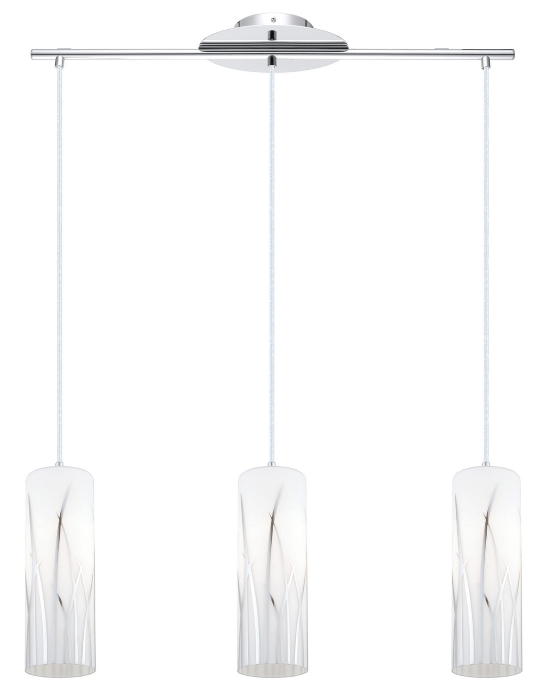 Rivato Three Light Pendant in Chrome - available from The Lighting Shoppe, trusted by Canadian homeowners