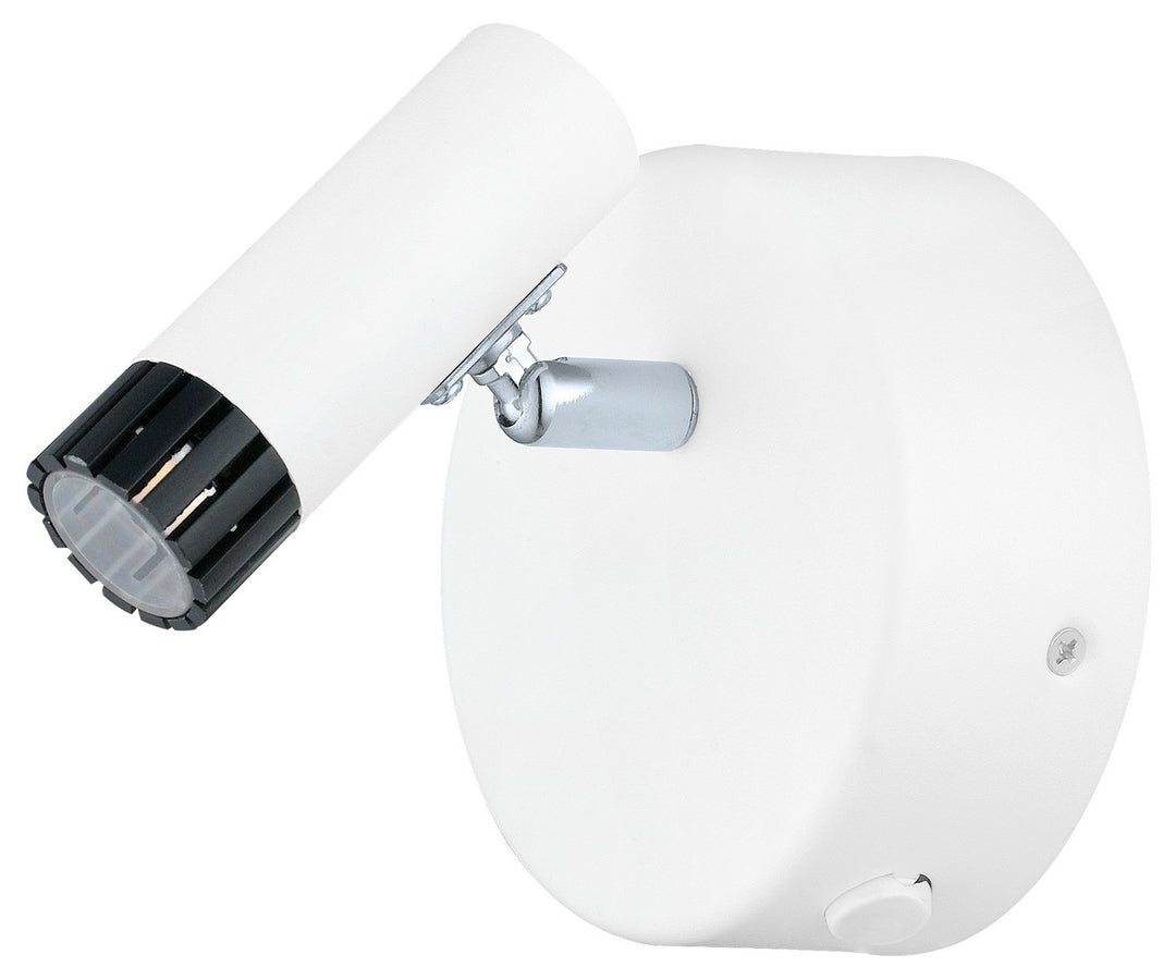 Lianello LED Wall Sconce in White & Chrome - available from The Lighting Shoppe, trusted by Canadian homeowners