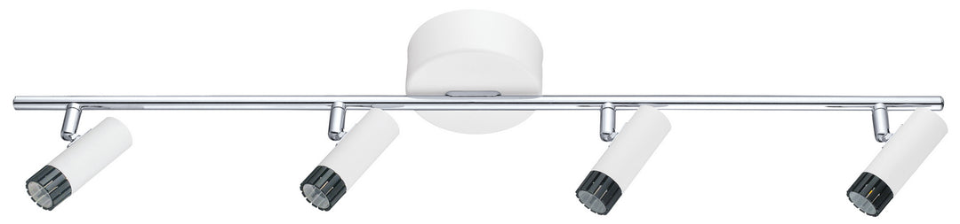 Lianello LED Track in White & Chrome - available from The Lighting Shoppe, trusted by Canadian homeowners