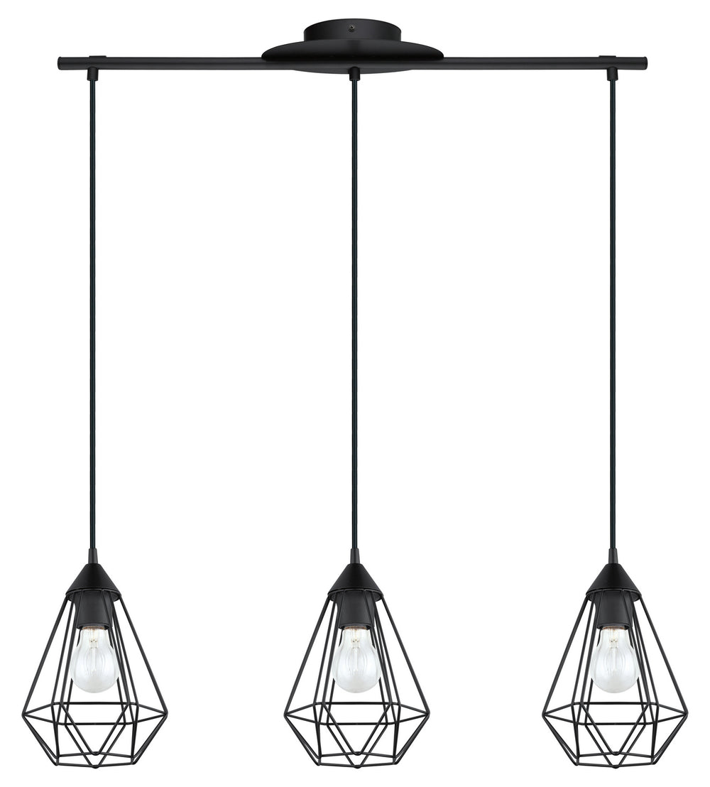 Tarbes Three Light Pendant in Matte Black - available from The Lighting Shoppe, trusted by Canadian homeowners