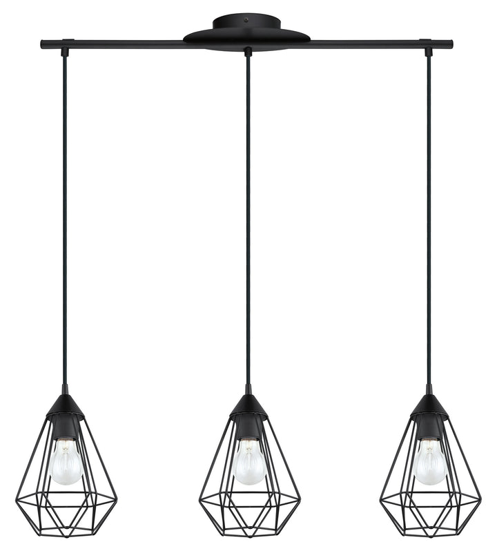 Tarbes Three Light Pendant in Matte Black - available from The Lighting Shoppe, trusted by Canadian homeowners