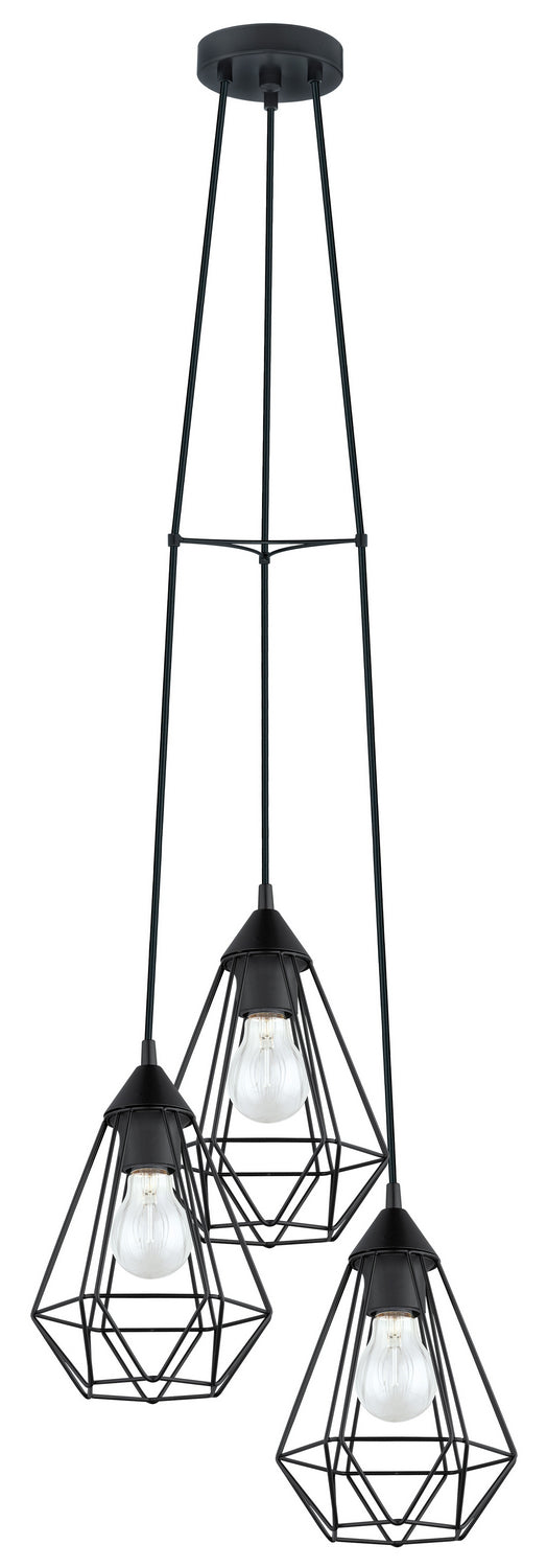 Tarbes Three Light Pendant in Matte Black - available from The Lighting Shoppe, trusted by Canadian homeowners