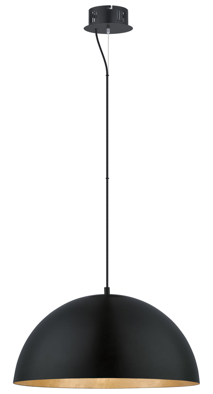 Gaetano LED Pendant in Black/Gold - available from The Lighting Shoppe, trusted by Canadian homeowners