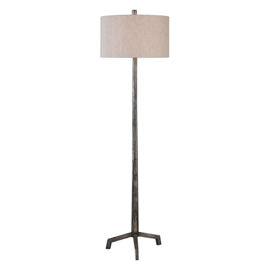 Ivor One Light Floor Lamp in Cast Iron - available from The Lighting Shoppe, trusted by Canadian homeowners