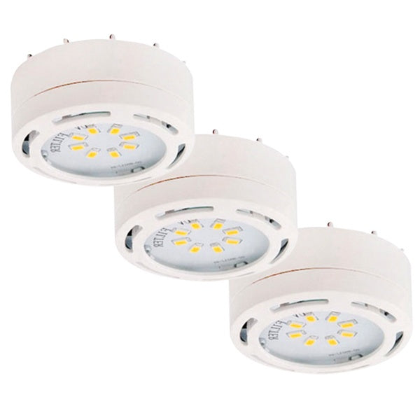 Under Cabinet Collection LED Puck Kit in White - available from The Lighting Shoppe, trusted by Canadian homeowners