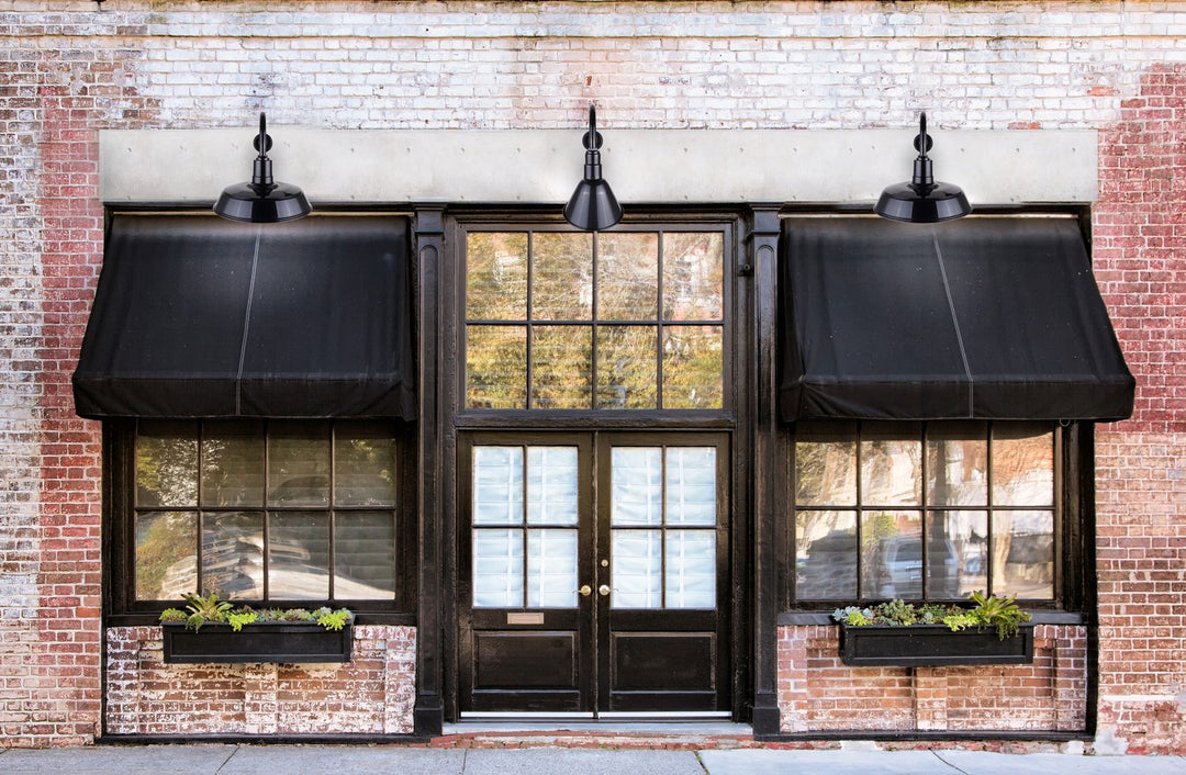 Canarm Canada - BL10WACBK - One Light Sign Light - Barn Light - Black - Aluminum