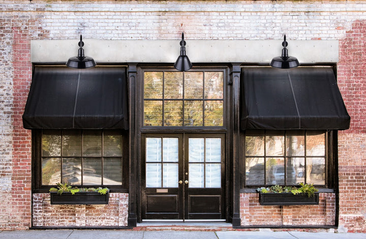 Canarm Canada - BL10WACBK - One Light Sign Light - Barn Light - Black - Aluminum