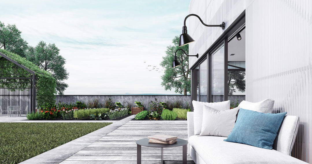 Canarm Canada - BL10WACBK - One Light Sign Light - Barn Light - Black - Aluminum