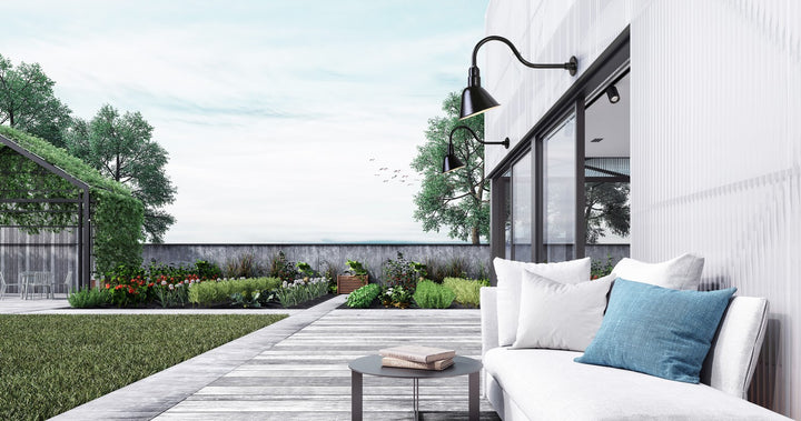 Canarm Canada - BL10WACBK - One Light Sign Light - Barn Light - Black - Aluminum