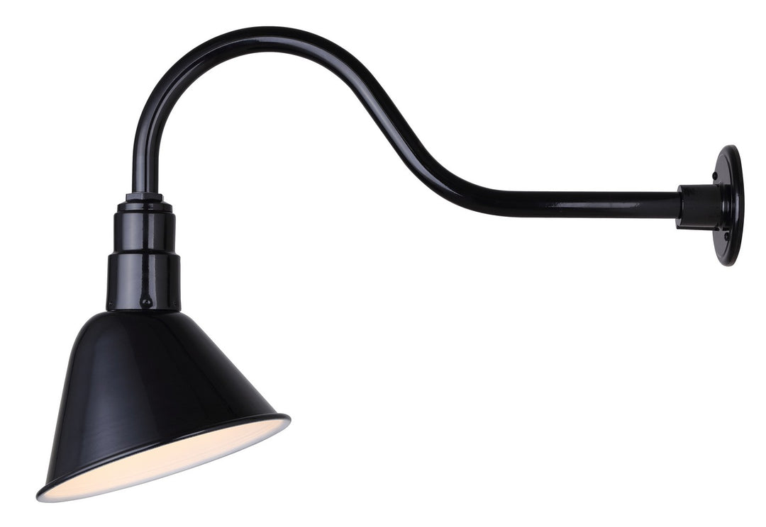 Canarm Canada - BL10WACBK - One Light Sign Light - Barn Light - Black + Aluminum
