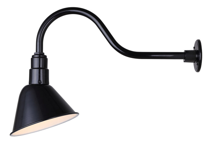 Canarm Canada - BL10WACBK - One Light Sign Light - Barn Light - Black + Aluminum