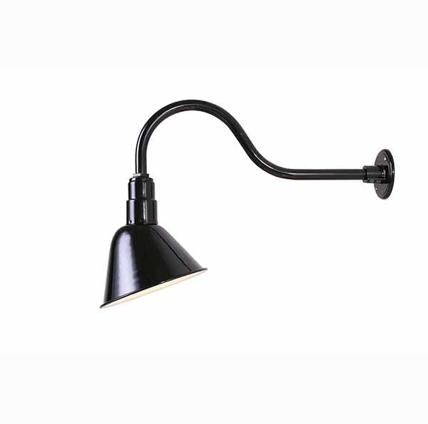 Barn Light One Light Sign Light in Black - Aluminum - available from The Lighting Shoppe, trusted by Canadian homeowners