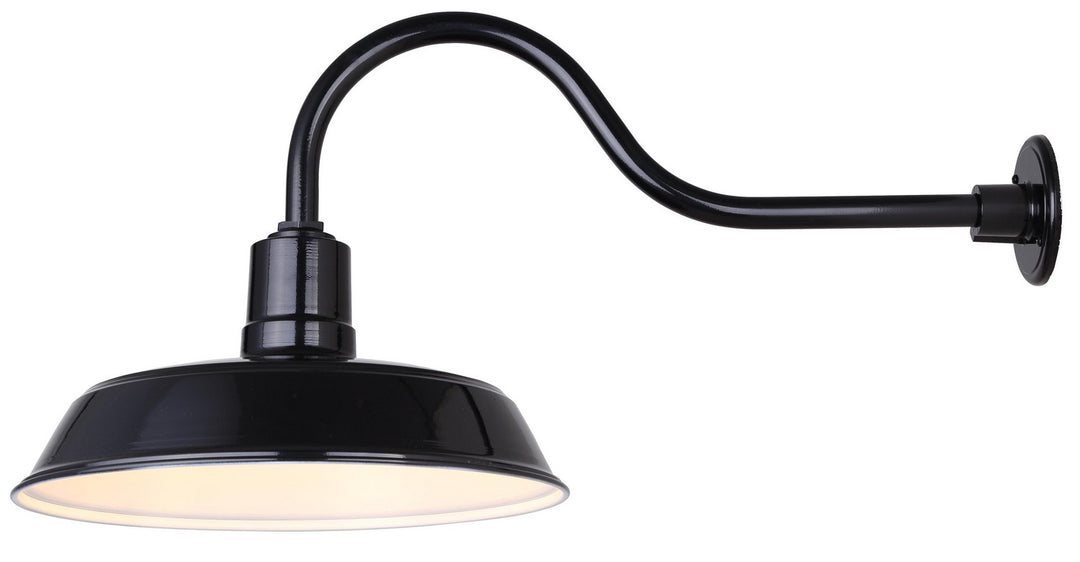Canarm Canada - BL16WACBK - One Light Sign Light - Barn Light - Black - Aluminum